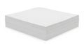 Stack of clean white paper sheets neatly arranged on a flat surface Royalty Free Stock Photo
