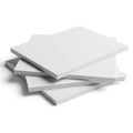 A stack of clean, white paper sheets neatly arranged on a flat surface Royalty Free Stock Photo