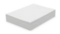 Stack of clean white paper sheets neatly arranged on a flat surface Royalty Free Stock Photo