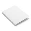 Stack of clean white paper sheets neatly arranged on a plain background Royalty Free Stock Photo