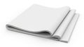 Stack of clean white paper sheets neatly folded on a flat surface Royalty Free Stock Photo