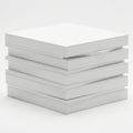 Stack of clean, white paper sheets Royalty Free Stock Photo
