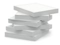 Stack of clean, white paper sheets ready for use Royalty Free Stock Photo