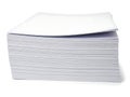 Stack of clean white paper sheets ready for use Royalty Free Stock Photo