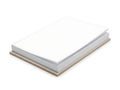 Stack of clean, white paper sheets on wooden surface Royalty Free Stock Photo