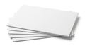 Stack of clean white printer paper neatly arranged on a flat surface Royalty Free Stock Photo