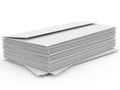 Stack of clean, white printer paper ready for use Royalty Free Stock Photo