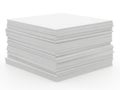 Stack of clean, white printer paper ready for use Royalty Free Stock Photo