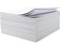 A stack of clean white printer paper ready for use Royalty Free Stock Photo