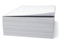 Stack of clean, white printer paper ready for use Royalty Free Stock Photo