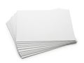 Stack of clean white printer papers ready for use Royalty Free Stock Photo