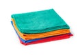 Stack of cleaning rags or towels