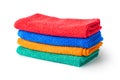 Stack of cleaning rags or towels