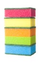 Stack of cleaning sponges Royalty Free Stock Photo