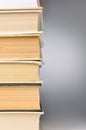 Stack of closed books Royalty Free Stock Photo