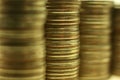 Stack coins abstract background Royalty Free Stock Photo