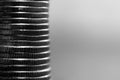 Stack of coins black and white macro Royalty Free Stock Photo