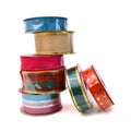 Stack of color ribbons Royalty Free Stock Photo