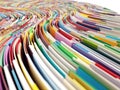 Stack of colored cardboard paper Royalty Free Stock Photo