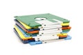 Stack of colored floppy disks Royalty Free Stock Photo