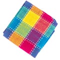 Stack of colored kitchen towels in box Royalty Free Stock Photo
