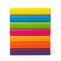Stack of colorful blocks Royalty Free Stock Photo