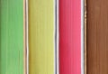 Stack of colorful books in closeup detail Royalty Free Stock Photo