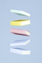Stack of colorful books, 3d render Royalty Free Stock Photo