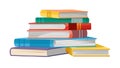 Stack of Colorful Books, Education and Knowledge Theme, vector design Generative AI Royalty Free Stock Photo