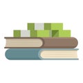 Stack of colorful books illustration Royalty Free Stock Photo