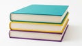 Stack of colorful books Royalty Free Stock Photo
