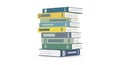 Stack of Colorful Books Vector Illustration Royalty Free Stock Photo