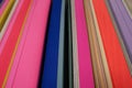Stack of Colorful Construction Paper Royalty Free Stock Photo