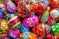 Stack of colorful easter eggs Royalty Free Stock Photo