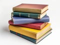 Stack of Colorful Hardcover Books Royalty Free Stock Photo
