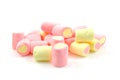 Stack of colorful marshmallows Royalty Free Stock Photo