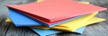Stack of Colorful Paper Sheets Royalty Free Stock Photo