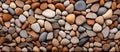 A stack of colorful rocks of various sizes natural building material Royalty Free Stock Photo