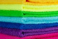 Stack of colorful towels Royalty Free Stock Photo