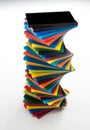 Stack of Coloured Cast Acrylic Sheet Royalty Free Stock Photo