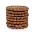 Stack of cookies with cream Royalty Free Stock Photo