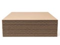 Stack of corrugated cardboard sheets Royalty Free Stock Photo