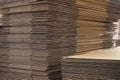 Stack of corrugated paper Royalty Free Stock Photo