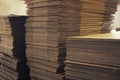 Stack of corrugated paper Royalty Free Stock Photo