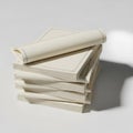 A stack of white paper sheets Royalty Free Stock Photo