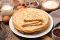 Stack of crepe Royalty Free Stock Photo