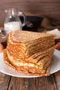 Stack of crepe Royalty Free Stock Photo