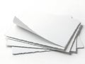 Stack of crisp, white paper sheets on a clean surface Royalty Free Stock Photo