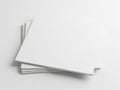 Stack of crisp white paper sheets on a clean surface Royalty Free Stock Photo