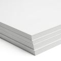 Stack of crisp, white paper sheets Royalty Free Stock Photo